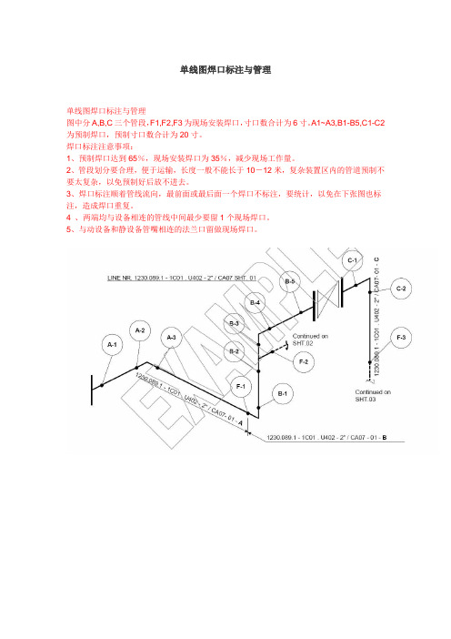 单线图焊口标注与管理