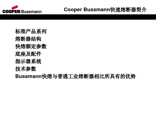 Bussmann熔断器