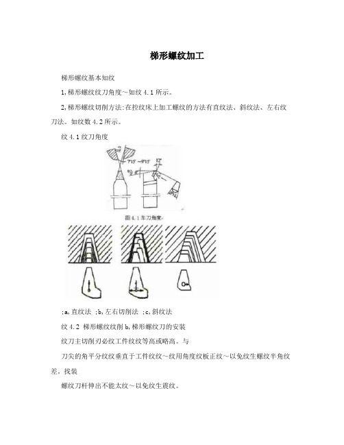 梯形螺纹加工