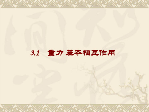 3.1重力基本相互作用PPT课件