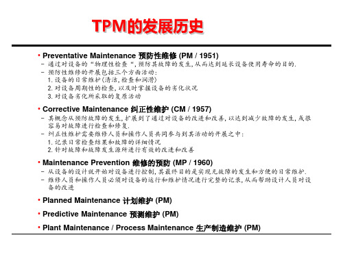 TPM全面生产维护的作用