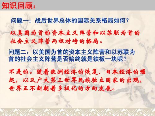 高中历史必修一  25课【岳麓版】课件