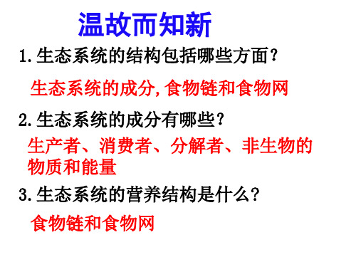 第五章第二节 生态系统的能量流动(文科)