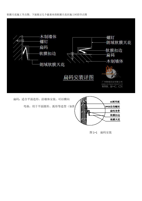 软膜天花施工图