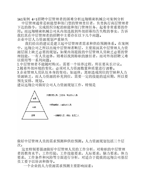 人力资源案例