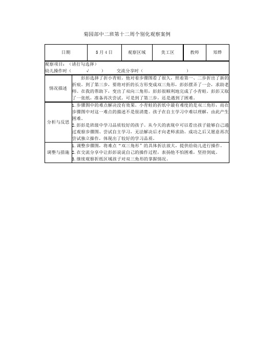 幼儿园中班个别化观察案例 (6)