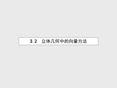 2015-2016学年高中数学 3.2.1 立体几何中的向量方法课件 新人教A版选修2-1