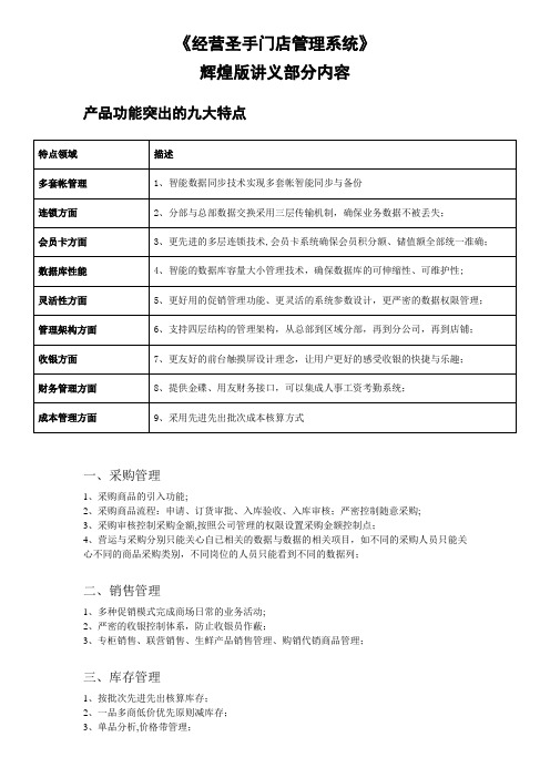 经营圣手门店管理系统辉煌版演讲内容【最新范本模板】