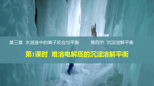 难溶电解质的沉淀溶解平衡课件2023—2024学年上学期高二化学人教版(2019)选择性必修1