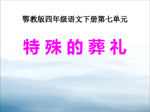 《特殊的葬礼》PPT【优秀课件PPT】