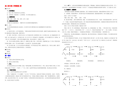 高二语文第二学期教案 药 人教版 教案