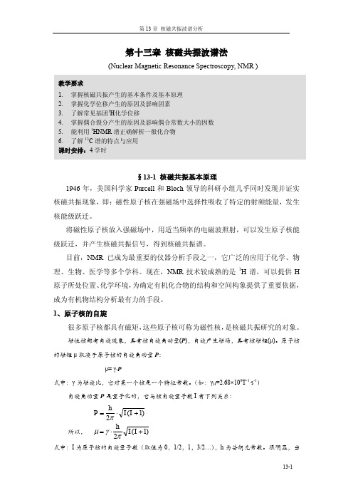 核磁共振波谱法