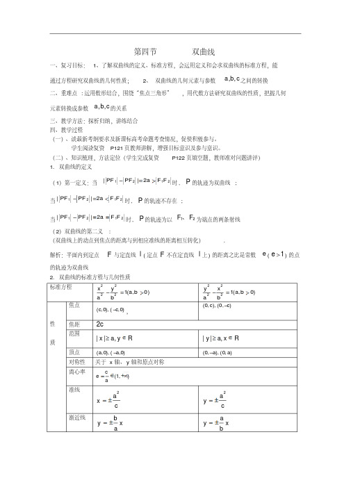 高中数学《双曲线》教案5新人教A版选修1-1