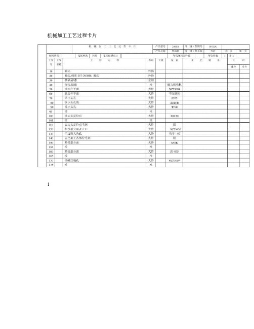 柴油机连杆零件机械加工工艺过程卡片及工序卡(第一部分)_百度解析