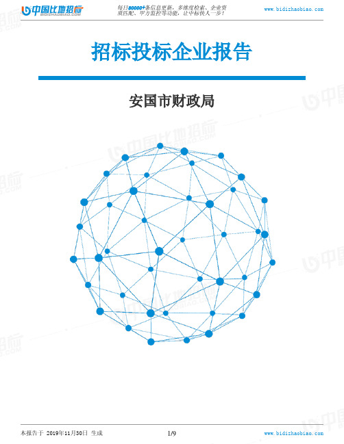 安国市财政局-招投标数据分析报告