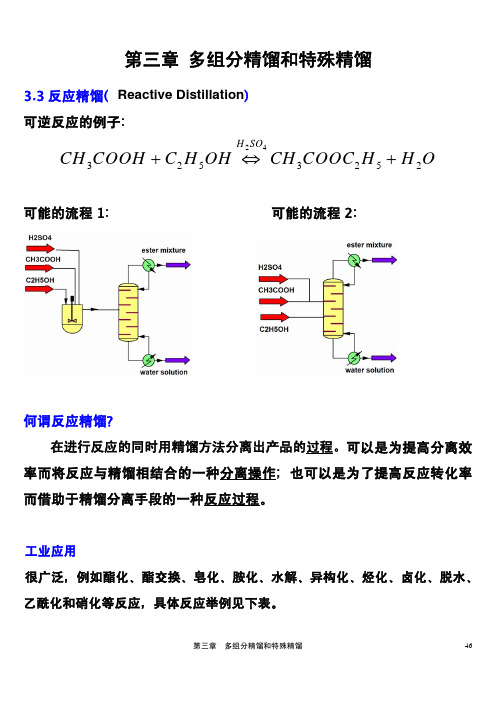 3.3反应精馏