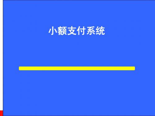 二代小额支付系统