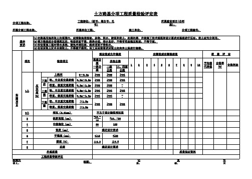 JTG F80∕1-2017公路工程质量检验评定表——路基土石方工程