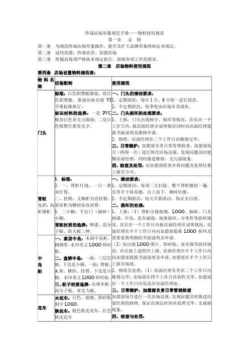 终端店场形象指导手册(服装店).doc