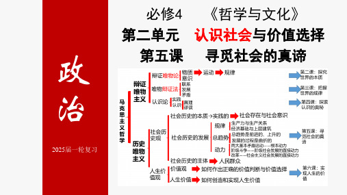 第五课 寻觅社会的真谛 课件高考政治一轮复习统编版必修四哲学与文化