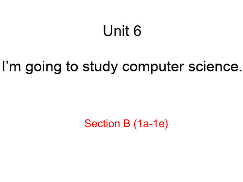 _Unit 6 Section B1a--1e课件   人教版英语八年级上册