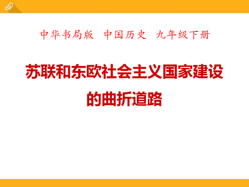 2023历史九下第11课《苏联和东欧社会主义国家建设的曲折道路》