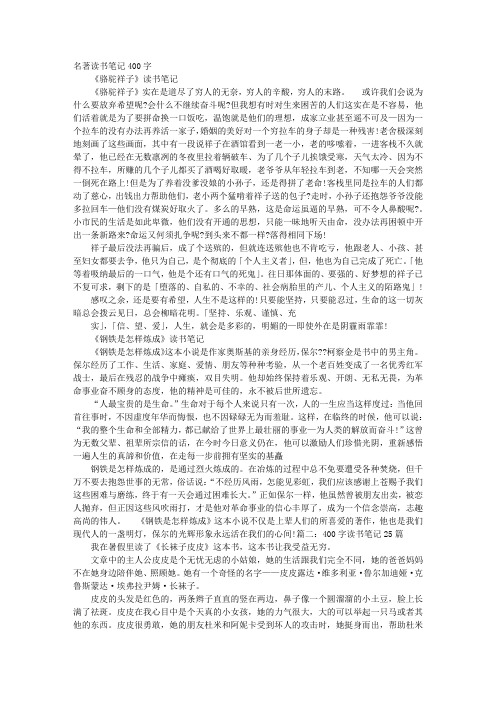 读书报告400字