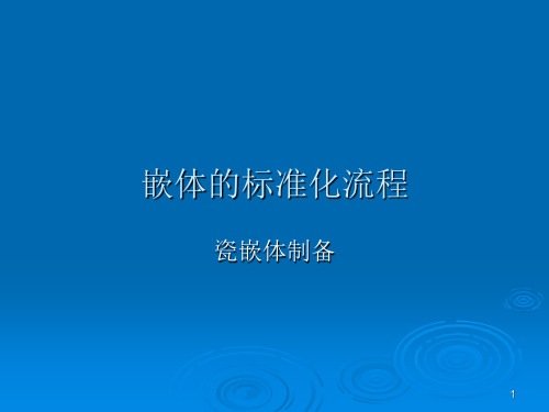 嵌体的制备ppt课件演示教学