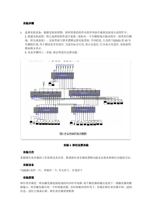 实验四 运算器实验报告