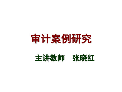 内部审计案例研究分析