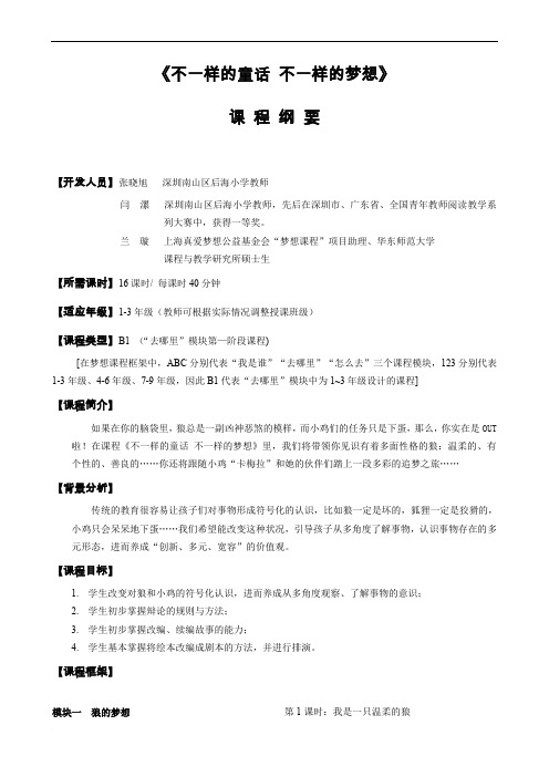 梦想课程  03 不一样童话 不一样的梦想