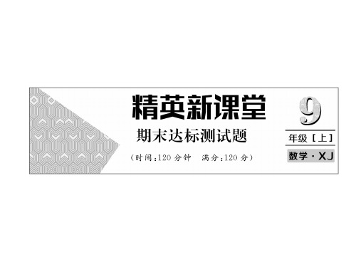 秋九年级数学上册课件(湘教版)：期末达标测试题(共28张PPT)