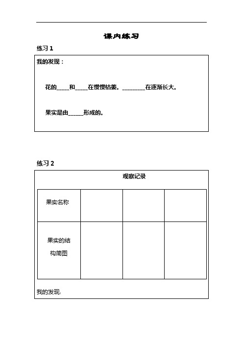 2014-2015年科学-五年级上册-植物身体的奥秘(果实里的新生命)-粤教科技版-张善凡-中心小学