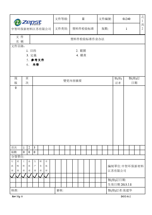 塑料件检验标准作业办法.doc