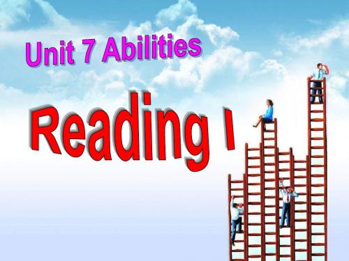 牛津译林版7B Unit7 Abilities reading课件(共33张PPT)