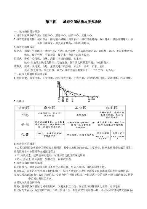 第三讲    城市空间结构与服务功能