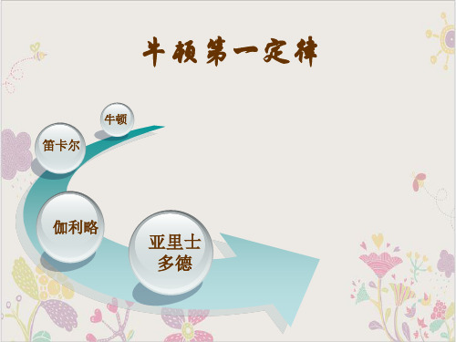 沪教(上海)物理八年级第一学期惯性牛顿第一定律PPT实用版