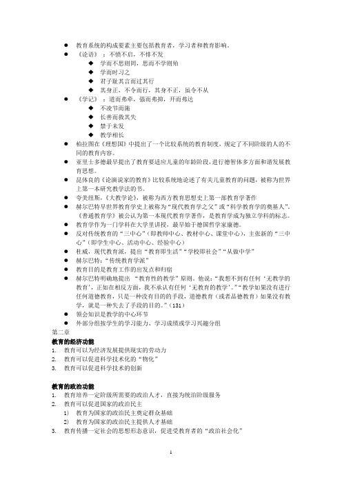 (完整版)教育学电子版整理版