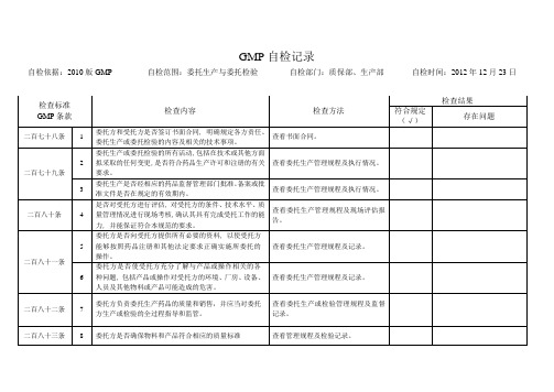 GMP检查记录9