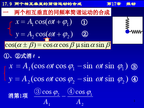 17.9两个相互垂直的简谐运动的合成