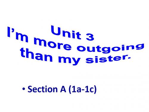 人教八上 Unit3 SectionA 1a-1c 课件(共28张PPT)