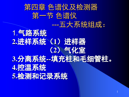 色谱仪及检测器PPT课件