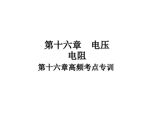 第十六章高频考点专训—季人教版九年级全册物理复习作业PPT优秀课件(共20张)