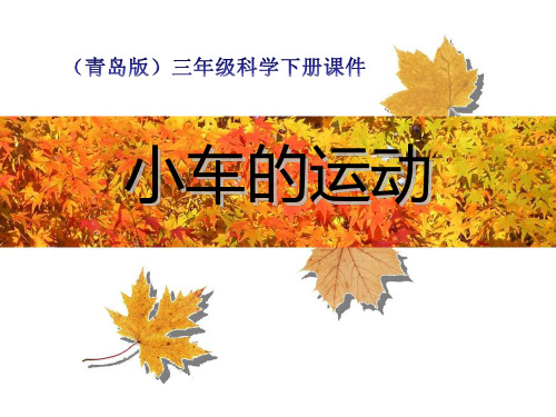 《小车的运动》(ppt)课件