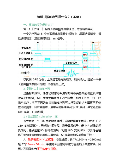 核磁共振的序列是什么？（320）