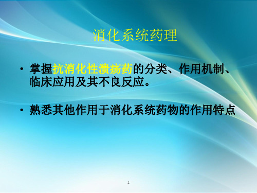 药理学消化系统药物