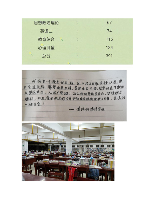 2020届上岸湖南师范大学333教育综合956心理健康教育391高分学姐分享经验