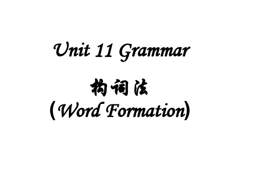 高二英语下学期unit11-grammer