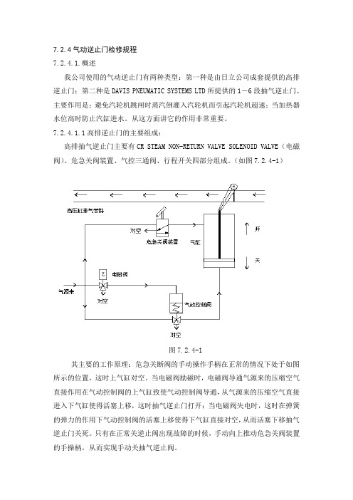 7.2.4抽气逆止门检修规程