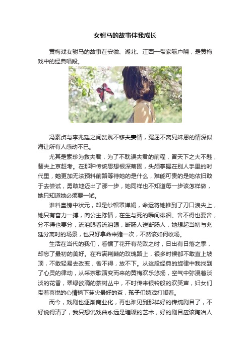 女驸马的故事伴我成长